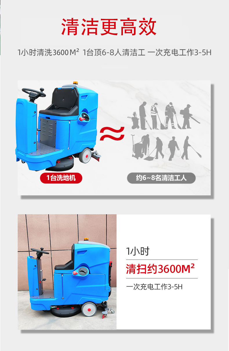 玉溪驾驶式洗地机更适合用在高铁站